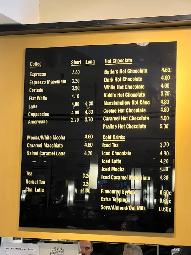 BookNoFees: Kavárna – Butlers Chocolate Café – Dublin – Butlers Chocolate Café, foto 2