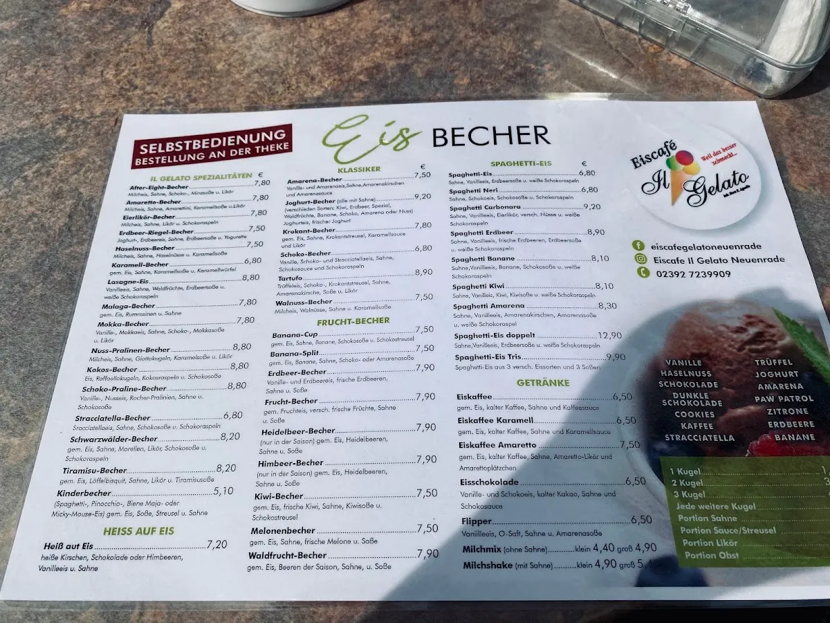 BookNoFees: Restaurace – Eiscafé Il Gelato – Neuenrade – Zmrzlinárna Il Gelato, foto 1