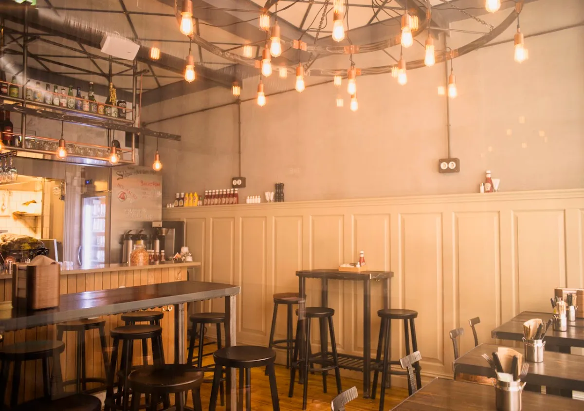 BookNoFees: Restaurace – Barrels Burgers & Beer – Stockholm – Barrels – hamburgery a pivo, foto 1