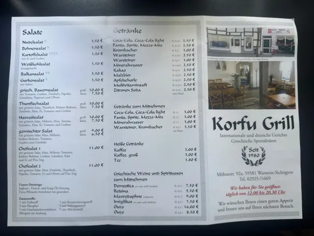 BookNoFees: Restaurace – Grillstube Korfu – Warstein-Sichtigvor – Grilovna Korfu, foto 2