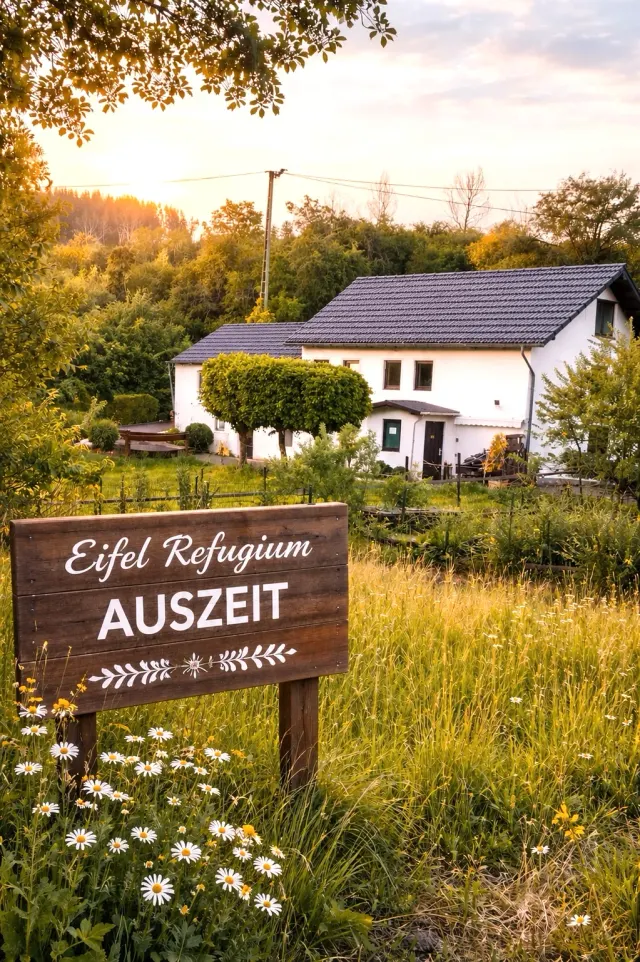 BookNoFees: Eifel Refugium – statek s výhledem – Halenbach