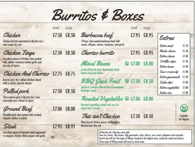 BookNoFees: Občerstvení – Burrito Joe – London – Burrito Joe, foto 2