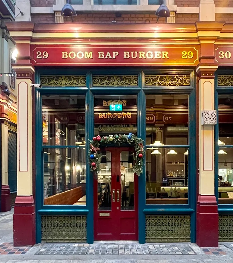 BookNoFees: Občerstvení – Boom Bap Burger – London – Boom Bap Burger, foto 1
