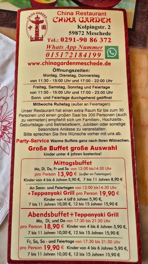 BookNoFees: Restaurace – China Garden – Meschede – Čínská zahrada, foto 2