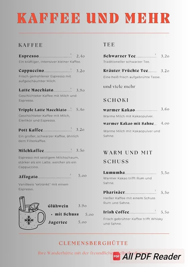 BookNoFees: Restaurace – Clemensberghütte – Winterberg – Clemensberghütte, foto 3