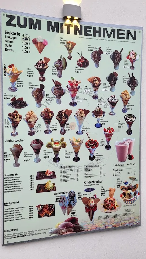 BookNoFees: Restaurace – Eis & Cafe Bella – Rüthen – Zmrzlina a kavárna Bella, foto 2