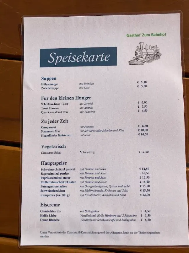 BookNoFees: Restaurace – Gasthof zum Bahnhof – Bad Berleburg – Hostinec „Zum Bahnhof“, foto 2